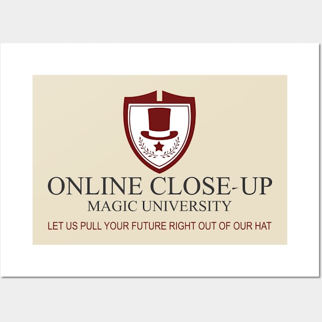 Online Close-Up Magic University Wall Art by woodsman